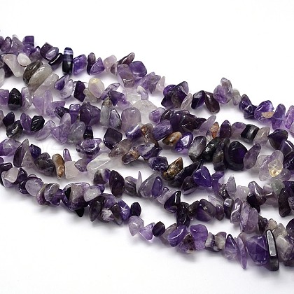 Natural Amethyst Beads Strands X-G-O049-C-48-1