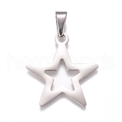 304 Stainless Steel Pendants STAS-I135-23P-1