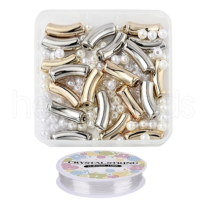 DIY Chunky Tube Beads Bracelet Making Kit DIY-YW0005-16-1