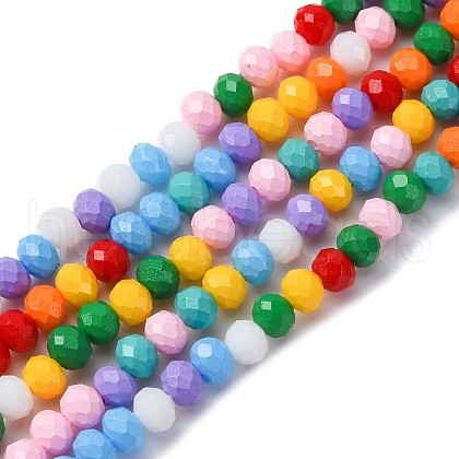 Handmade Lampwork Beads Strands LAMP-R020-03C-1