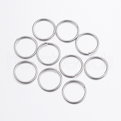 304 Stainless Steel Open Jump Rings A-STAS-P151-05-1