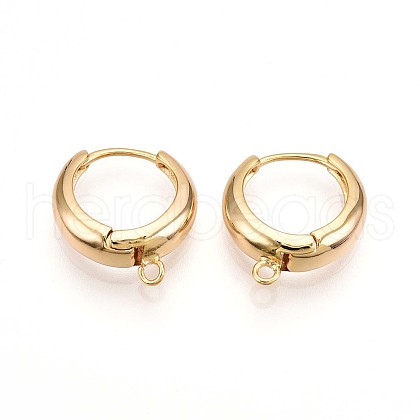 Brass Hoop Earring Finding KK-N261-54G-1