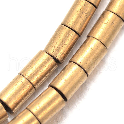 Electroplated Non-magnetic Synthetic Hematite Bead Strands G-E304-64A-1