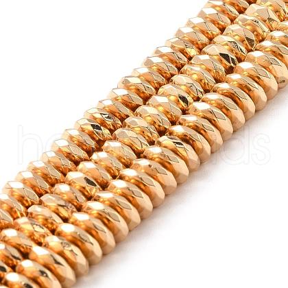 Electroplate Non-magnetic Synthetic Hematite Beads Strands G-L485-06C-LG-1