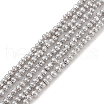 Electroplated Shell Pearl Beads Strands BSHE-C006-05C-1