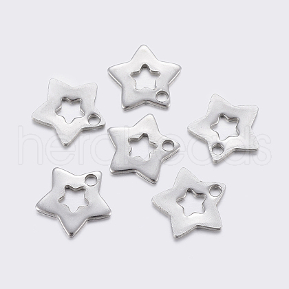 Tarnish Resistant 304 Stainless Steel Charms STAS-F159-57P-1