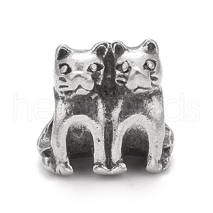 304 Stainless Steel European Beads STAS-G256-28AS-1