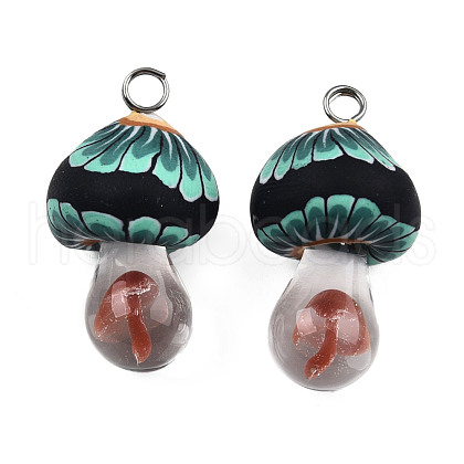 Handmade Polymer Clay Pendants CLAY-N010-065-C03-1