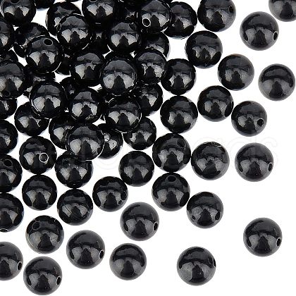 Olycraft 100Pcs Grade A Natural Tourmaline Round Beads G-OC0003-03-1