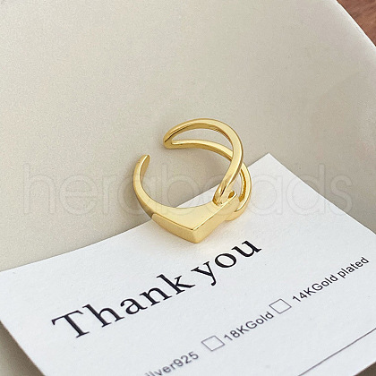 925 Sterling Silver Adjustable Cuff Rings for Women FS-WGF7E3B-02-1