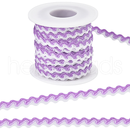 Gorgecraft Two Tone Polyester Wavy Fringe Trim Ribbon OCOR-GF0003-97F-1
