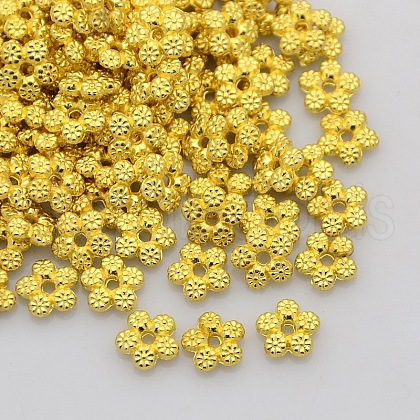 Tibetan Style Alloy Spacer Beads X-K0P43011-1