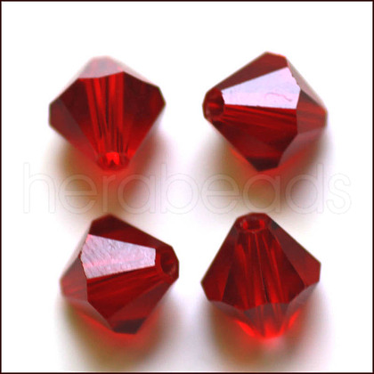 Imitation Austrian Crystal Beads SWAR-F022-4x4mm-208-1