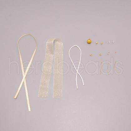 DIY Bowknot Pendants Making Kits DIY-TAC0012-55-1