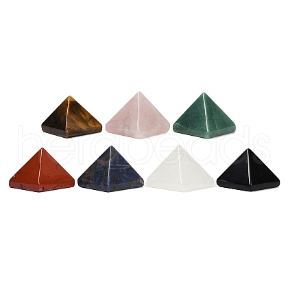 Natural Mixed Stone Orgonite Pyramid Display Decorations G-C186-08-1