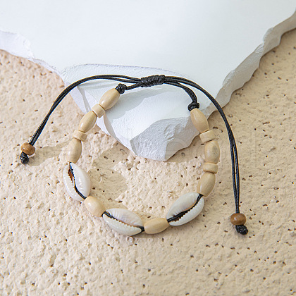 Bohemian Shell Braided Beaded Bracelets MO6644-8-1