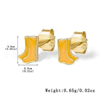 Fashionable S925 Sterling Silver Stud Earrings ST6507-5-1