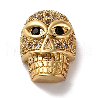 Rack Plating Brass with Cubic Zirconia Beads KK-S406-11G-1
