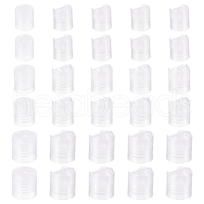 BENECREAT 30Pcs 3 Style PP Plastic Press Caps AJEW-BC0003-83B-1