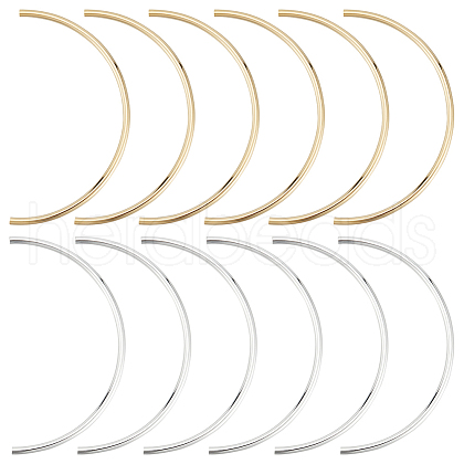 Beebeecraft 20Pcs 2 Colors Brass Tube Beads KK-BBC0010-71-1