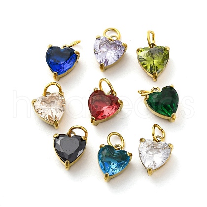 304 Stainless Steel Rhinestone Pendants STAS-E550-44G-1