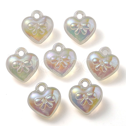 Luminous UV Plating Transparent Acrylic Pendants OACR-P010-10E-1