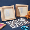 Number 0~9 PET Self-Adhesive Reflective Mailbox Stickers DIY-WH20010-26A-01-3