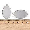 Tarnish Resistant 304 Stainless Steel Pendant Cabochon Settings STAS-K148-03-4