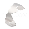 Romantic 304 Stainless Steel Cuff Bangles for Women BJEW-Q045-01P-2