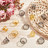 ANATTASOUL 10Sets Transparent Glass Beads GLAA-AN0001-01A-4