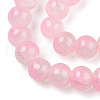 Crackle Baking Painted Imitation Jade Glass Beads Strands X1-DGLA-T003-8mm-01-2
