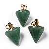 Natural Green Aventurine Pendants G-Z010-01C-1