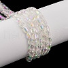 Electroplate Glass Beads Strands X-EGLA-D031-01-01-6