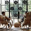 MDF Wood Wall Art Decorations HJEW-WH0049-023-3