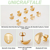 Unicraftale 20Pcs 304 Stainless Steel Stud Earring Findings STAS-UN0059-04-5