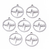 Non-Tarnish 201 Stainless Steel Pendants STAS-N091-97-1