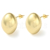 Oval Brass Stud Earrings for Women EJEW-A034-05G-1