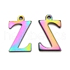 Ion Plating(IP) 304 Stainless Steel Alphabet Charms STAS-H122-Z-M-1