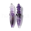 Natural Amethyst Pendants G-C187-02D-1