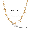 Elegant Vintage Hollow Stainless Steel Link Chain Necklaces for Women WE8601-2-2