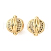Brass Micro Pave Cubic Zirconia Beads KK-D356-10G-1