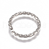 304 Stainless Steel Twisted Jump Rings STAS-G225-10P-05-2