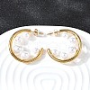 C-Shaped 304 Stainless Steel Stud Earrings EJEW-D315-04G-2