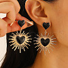 Alloy Dangle Stud Earrings WG153F0-07-1