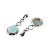Natural Flower Amazonite Pendants G-F777-05P-09-2