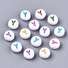 Opaque White Acrylic Beads MACR-N012-01Y-1