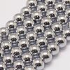 Grade AA Magnetic Synthetic Hematite Bead Strands X-G-P258-05-6mm-1