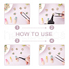 CRASPIRE 36Pcs 6 Colors Alloy Rhinestone Cabochons MRMJ-CP0001-08-4