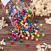 Mixed Color Acrylic Enamel Beads SACR-TA0001-08-4