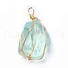 Natural & Synthetic Gemstone Pendants PALLOY-JF00908-2